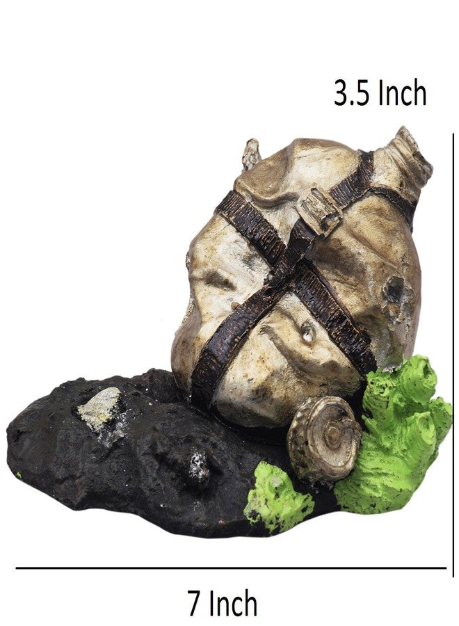 SRI Aquarium Decorative Artificial Plastic Plant with Disposal Bottle Decorative Ornaments for Fish Tank - Image 3